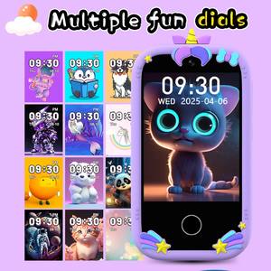 Jumon <b>Kids</b> Mobile Phone Cartoon HD Camera Toy 2.8-inch <b>Kids</b> Baby <b>Kid</b> Gift Camera with Game <b>Alarm</b> <b>Clock</b> Rechargeable Gift Photo - Product Image 5