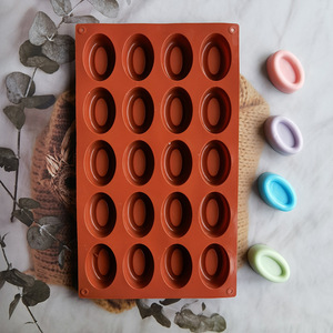 <span class=keywords><strong>Moule</strong></span> à pâtisserie professionnel en silicone, 20 cavités, forme ovale, pour chocolats, truffes, mousses, financiers, gâteaux, puddings et confiseries - Product Image 6