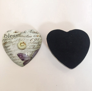 Hoa Thiết Kế Trái Tim Hình Thủy Tinh Giấy Trọng Lượng MH-F0513 - Product Image 5