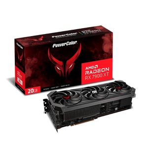 การ์ดจอ POWERCOLOR Red Devil 7900 20GB GDDR6 PCI สำหรับเดสก์ท็อป พร้อมพัดลมระบายความร้อน รองรับการ์ดจอ 5376 โปรเซสเซอร์ 430W TDP 7900 Xt Radeon Rx 7900 Xt - Product Image 1