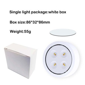 Paquete de 3 mostradores de barra LED ABS europeos, luz de disco, temperatura de 3 colores, batería de Control remoto de emisión blanca cálida ajustable - Product Image 6