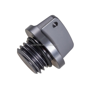 NiceCNC 알루미늄 합금 CNC 가공 아노다이징 오일 탱크 캡 개조된 오토바이 엔진 오일 캡 - Product Image 6