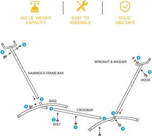 <span class=keywords><strong>Hamac</strong></span> en coton de style <span class=keywords><strong>brésilien</strong></span> Danlong pour intérieur et extérieur avec support, <span class=keywords><strong>hamac</strong></span> autoportant pour 2 personnes à vendre - Product Image 3