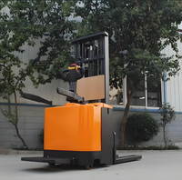 Chariot élévateur électrique lithium-ion HZHI neuf avec protection de bras, double levage, propulsion arrière, 2 tonnes, autonomie longue durée de 8 heures, pour usage en restauration et commerce de détail
