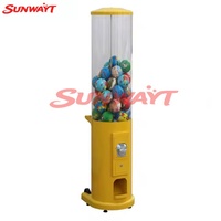 Distributeur automatique de capsules et de balles en métal, prix d'usine, dernier design, paiement par pièces et jetons, pour bonbons et jouets, personnalisable en anglais