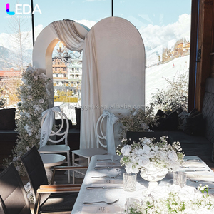 LEDA high-quality factory hot-selling white acrylic <b>backdrop</b> for wedding <b>parties</b> banquets - Product Image 1