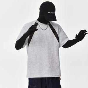 Camiseta sin mangas para hombre, negra, de alta gama, estilo vintage, cuello redondo, corta, moderna, fresca, holgada y versátil para verano. - Product Image 5