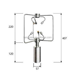 Sensor de dirección y velocidad del <span class=keywords><strong>viento</strong></span> ultrasónico de 3 ejes Sensor de <span class=keywords><strong>viento</strong></span> 3D anemoscopio de onda ultrasónica tridimensional de alta precisión - Product Image 3