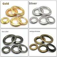 Boucle à œil rond de 20 à 40 mm pour sacs, vêtements, décoration, tentes, ceintures, rivet creux, anneau métallique - Chine