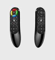 Remote Control Mouse Udara Nirkabel 2.4G, Mouse Terbang Giroskop Suara Pembelajaran IR untuk Proyektor PC Mini Kotak TV Android