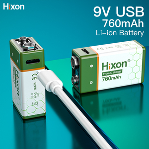 Hot bán báo động limno2 <span class=keywords><strong>Lithium</strong></span> 9V USB có thể sạc lại pin cr9v cp9v Meter Pin - Product Image 5