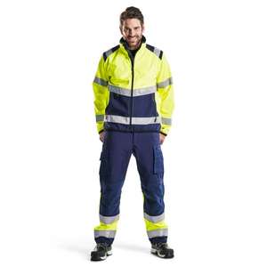 BLAKLADER - 487725163389XXL <b>Hi</b>-<b>Vis</b> <b>Softshell</b> <b>jacket</b> Yellow/Navy blue - EAN 7330509514160 <b>HI</b>-<b>VIS</b> WORKWEAR - Product Image 3