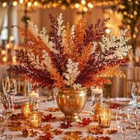 Décorations de mariage en branches artificielles d'automne, fournitures écologiques en plastique blanc durable, 30-100 cm, mur de fleurs intérieur/extérieur