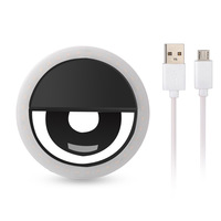 Lampu Selfie Ring LED Mini Portable Isi Ulang Harga Pabrik untuk Ponsel, Kecantikan, Fotografi, USB, Gantungan Kunci