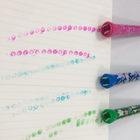 Ensemble de stylos marqueurs à encre lavables, 2 pièces, stylo de tampon à double tête, rouleau de couleur à l'eau pour enfants, pour dessiner