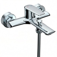Robinet de baignoire moderne Maestro Spectrum en laiton poli avec valve en céramique Weixin, jets/massage/douche douce pour hôtels de luxe et usage commercial