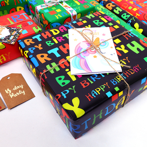 Wholesale 80g <b>Birthday</b> Kraft <b>Paper</b> 43*300cm Gift Luxury Custom Packaging <b>Wrapping</b> <b>Paper</b> <b>Roll</b> - Product Image 4