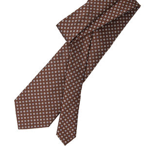 <span class=keywords><strong>Corbata</strong></span> <span class=keywords><strong>de</strong></span> seda 100% hecha a mano para hombre, patrón formal <span class=keywords><strong>de</strong></span> lunares, <span class=keywords><strong>corbata</strong></span> marrón <span class=keywords><strong>de</strong></span> <span class=keywords><strong>siete</strong></span> <span class=keywords><strong>pliegues</strong></span> con punta azul - Product Image 3