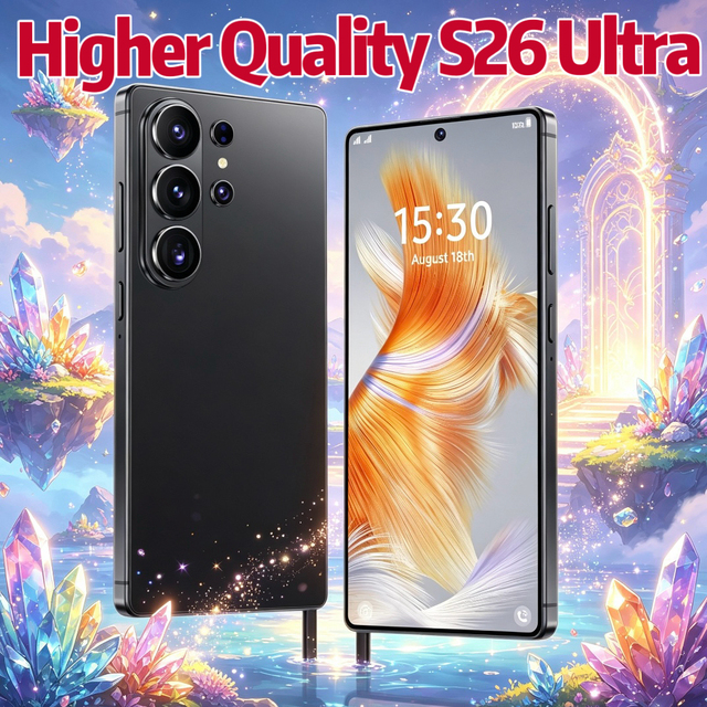 7.7 Inch S 26 Ultra 22GB+2TB Dual Sim 5G Smartphone Latest Processor Android 15 Wholesale 108MP Rear Camera Unlocked Cell Phone