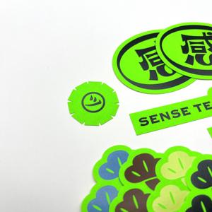 Customizable Self-<b>Adhesive</b> Fluorescent Green Yellow Pink Orange Decor Stickers <b>Strong</b> Adhesion Plastic Label Packaging - Product Image 4