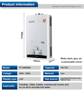13 16 20L 3 habitaciones Uso LPG <span class=keywords><strong>GLP</strong></span> NG <span class=keywords><strong>Calentador</strong></span> de agua caliente de <span class=keywords><strong>gas</strong></span> Venta instantánea sin tanque en Irak Baja presión de agua Gaz Geyser Colgado en la pared - Product Image 4