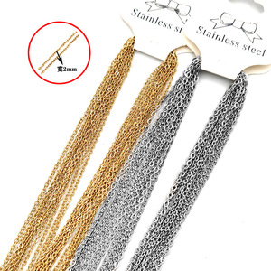 Stainless Steel <b>Cross</b> <b>Chain</b> 50cm Women's Clavicle <b>Chain</b> DIY Jewelry Accessory - Product Image 2