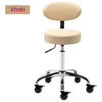 Chaise de bar rotative à coussin en cuir réglable en gros tables et chaises de salle à manger