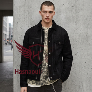 Luxurious <b>Men's</b> Lamb <b>Suede</b> Leather <b>Jacket</b> Collection <b>Men's</b> Fashion Lamb <b>Suede</b> <b>Jacket</b> Genuine Leather <b>Jackets</b> for <b>Men</b> Premium - Product Image 2