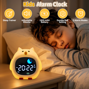Recarga Usb moderna nueva <span class=keywords><strong>moda</strong></span> portátil niños dormitorio bebé dormir tren despertador escritorio Led lámpara de noche - Product Image 2