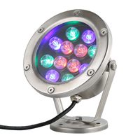 Lumière de piscine de jardin de villa extérieure, éclairage paysager basse tension, diode lumineuse sous-marine, lumière de fontaine LED RGB