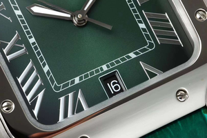 Reloj Mecánico de Moda, Relojes con Correa de Cuero Resistentes al Agua, Reloj de Diseñador Famoso de Alta Calidad, Reloj con Esfera Redonda Verde, Cartieres - Product Image 4