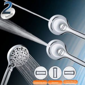 Pommeau de <span class=keywords><strong>douche</strong></span> filtré WELS avec pommeau de <span class=keywords><strong>douche</strong></span> filtrant à main, à débit d'<span class=keywords><strong>eau</strong></span> et à pulvérisation multiple pour <span class=keywords><strong>eau</strong></span> dure - Product Image 2