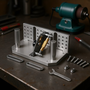 Support d'affûtage de couteaux à angle réglable pour ponceuse à bande 85-115 degrés, outil DIY - Product Image 2