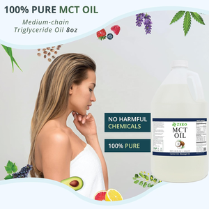 100% Kaltgepresstes Natives MCT-Öl Geschmacksneutral Farbloses Trägeröl Organisches Fraktioniertes Kokosöl für Massageanwendungen - Product Image 3