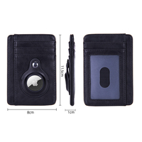 Portefeuille RFID pour hommes en fibre de carbone Airtg tracker porte-cartes multifonction