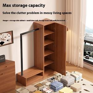 Gabinete de almacenamiento de estilo Cajonera <span class=keywords><strong>Perchero</strong></span> integrado Colgador de ropa para dormitorio Almacenamiento de ropa de pie - Product Image 4