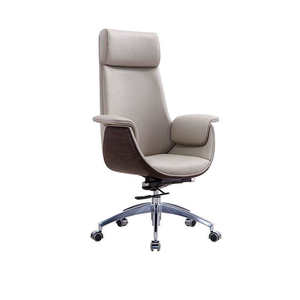 Chaise de bureau moderne à dossier haut en cuir PU, chaise de direction ergonomique pivotante pour la maison, le bureau et l'usage commercial - Product Image 5