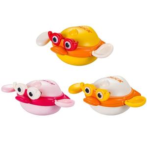Juguetes de plástico de patito y para bañera de gran venta, juguetes educativos con cadena para natación y juegos acuáticos para bebés y niños - Product Image 1