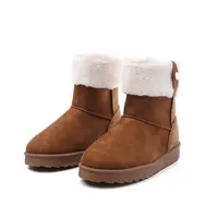 ファッション女性RTS冬の雪のブーツ暖かくて平らな雪の靴