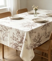 Tissu imprimé en chenille 100% polyester - Texture douce, idéal pour les rideaux, les coussins et les housses de sièges de fenêtre