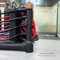 Ring de boxe pliable de qualité supérieure avec cadre galvanisé, commande en gros, prix d'usine