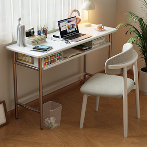 Escritorio de Madera Maciza Estilo Vintage 2025, Nuevo Escritorio para Oficina en Casa, Escritorio Minimalista para Apartamento Pequeño, Escritorio de Computadora, Banco de Trabajo Estrecho para Estudio - Product Image 6