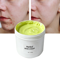 Crème anti-acné à base de plantes OEM ODM 1000g en vrac, traitement de l'acné à l'acide salicylique pour les boutons, les cicatrices et le contrôle du sébum