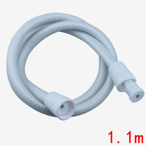 Tuyau de douche de salle de bain à 4 points avec PVC flexible et caoutchouc, petite douchette en laiton - Product Image 1