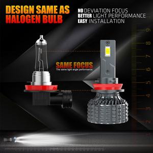 Nouveau développé <span class=keywords><strong>pas</strong></span> <span class=keywords><strong>cher</strong></span> expédition haut bas faisceau 10000lm V20 H11 LED phare ventilateur refroidissement avec décodeur H11 phares Led pour voiture - Product Image 4