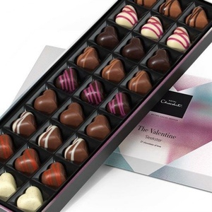 Strawberry Chocolate Bar Packaging <b>Gift</b> Paper <b>Box</b> With Dividers <b>Empty</b> Food Grade Magnetic Chocolate <b>Box</b> With EVA Insert - Product Image 5