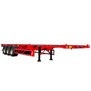 Semirremolque Esqueleto de 3 Ejes y 60 Toneladas para Contenedores de 20 pies, 40 pies y 45 pies, <span class=keywords><strong>con</strong></span> Acero de Alta Resistencia, Directo de Fábrica, Personalizable - Product Image 1