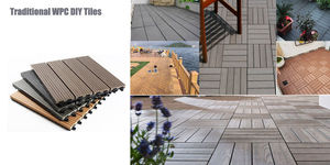 Ván Sàn Rỗng Giá Rẻ 300X300Mm Sợi Gỗ + Sàn Thiết Kế HDPE Gạch Lát Sàn Tự Làm WPC - Product Image 6