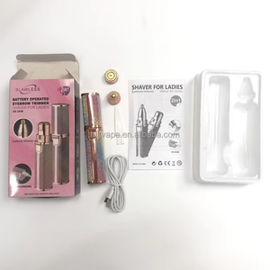 Recortador de cejas recargable ceja labios cuerpo depilación Facial eléctrico portátil 2 en 1 afeitadora facial para mujeres - Product Image 2