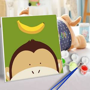 Kit de pintura al óleo de Doraemon, pintura a mano no tóxica <span class=keywords><strong>por</strong></span> números para niños - Product Image 6